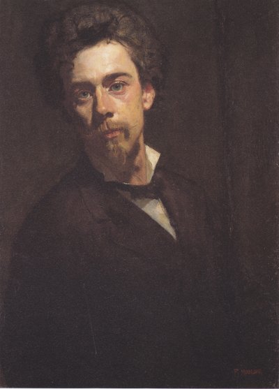 Self-Portrait with Standing Collar by Ferdinand Hodler